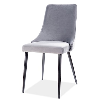 Krzesło tapicerowane Tallin szary velvet