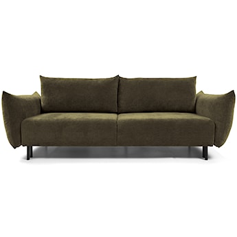 Kanapa rozkładana trzyosobowa Candeiro z pojemnikiem oliwkowa szenil