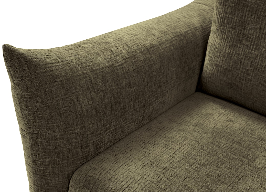 Kanapa rozkładana trzyosobowa Candeiro z pojemnikiem oliwkowa szenil  - zdjęcie 8