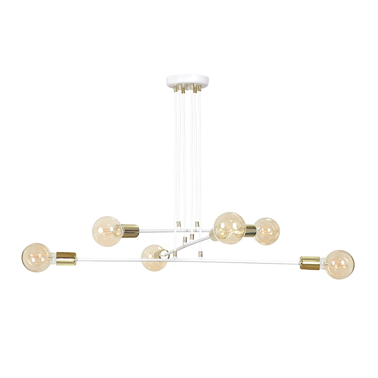 Lampa wisząca Ormea biała x6 