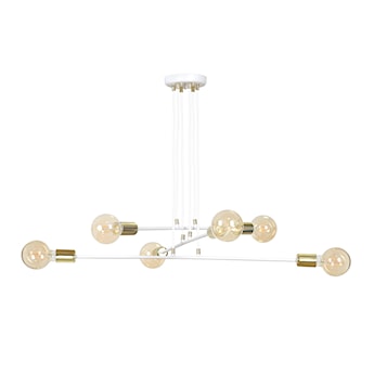 Lampa wisząca Ormea biała x6