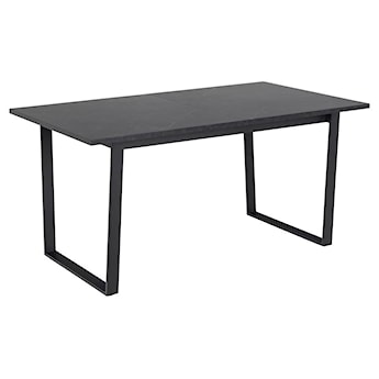 Stół rozkładany Adhafera prostokątny czarny marmur 160(220)x90x75 cm
