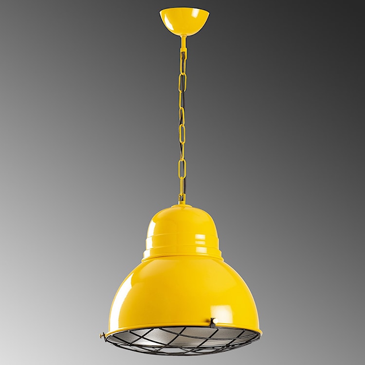 Lampa sufitowa Ardulace industrialna średnica 31 cm żółta  - zdjęcie 4