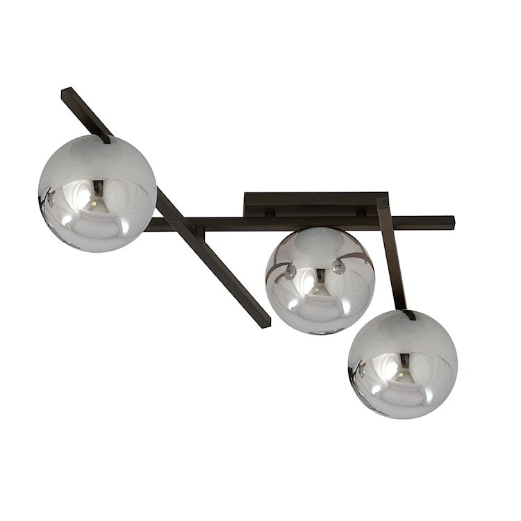 Lampa sufitowa Mohants x3 czarno-grafitowa  - zdjęcie 2