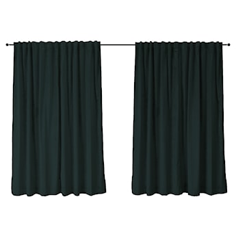 Zasłona do salonu Hydropiper 140x270 cm ciemnoszara