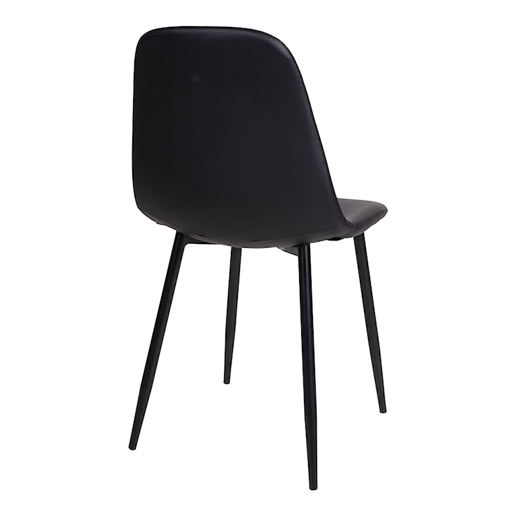 Krzesło tapicerowane Iger czarna ekoskóra  - zdjęcie 6