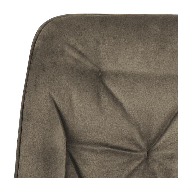 Krzesło tapicerowane Agamos ciemnobeżowy miękka tkanina velvet  - zdjęcie 6