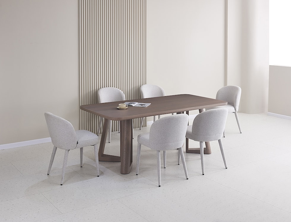 Stół do jadalni Alisser 200x100 cm orzech fornir  - zdjęcie 2