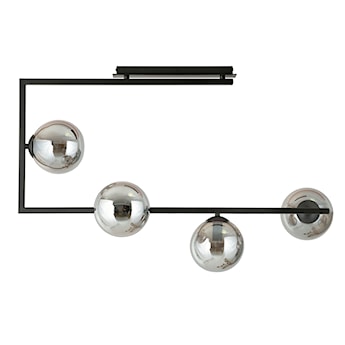 Lampa wisząca Amatted czarno-grafitowa x4