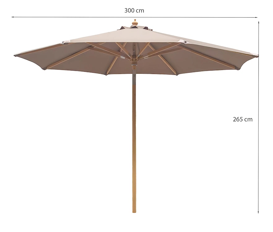 Parasol ogrodowy Ascelly taupe  - zdjęcie 4