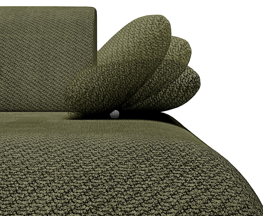 Narożnik z funkcją spania Armone L-kształtny prawostronny oliwkowy szenil  - zdjęcie 7