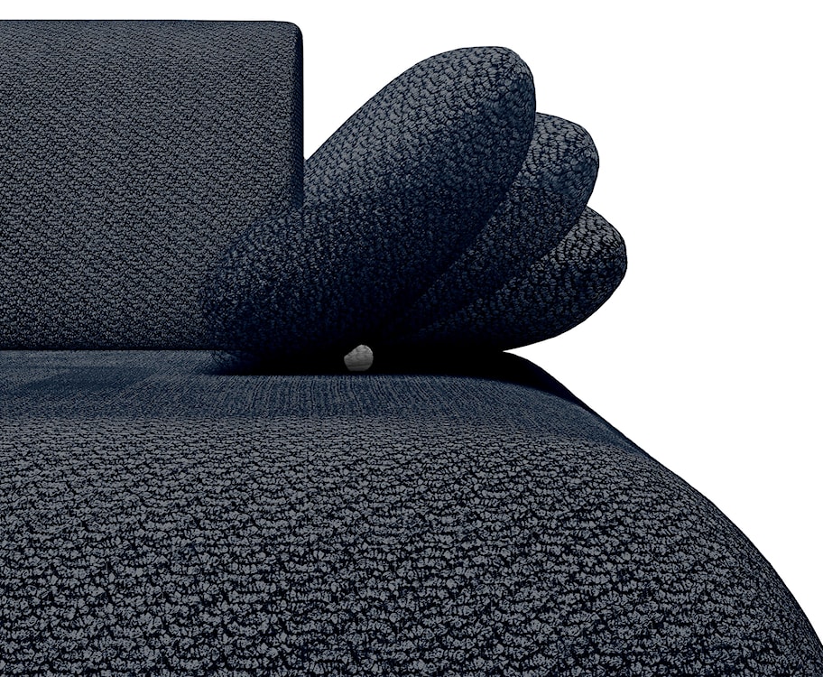 Narożnik z funkcją spania Armone L-kształtny prawostronny granatowy szenil  - zdjęcie 7