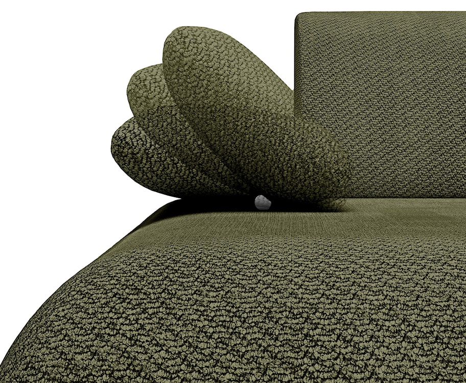 Narożnik z funkcją spania Armone L-kształtny lewostronny oliwkowy szenil  - zdjęcie 7