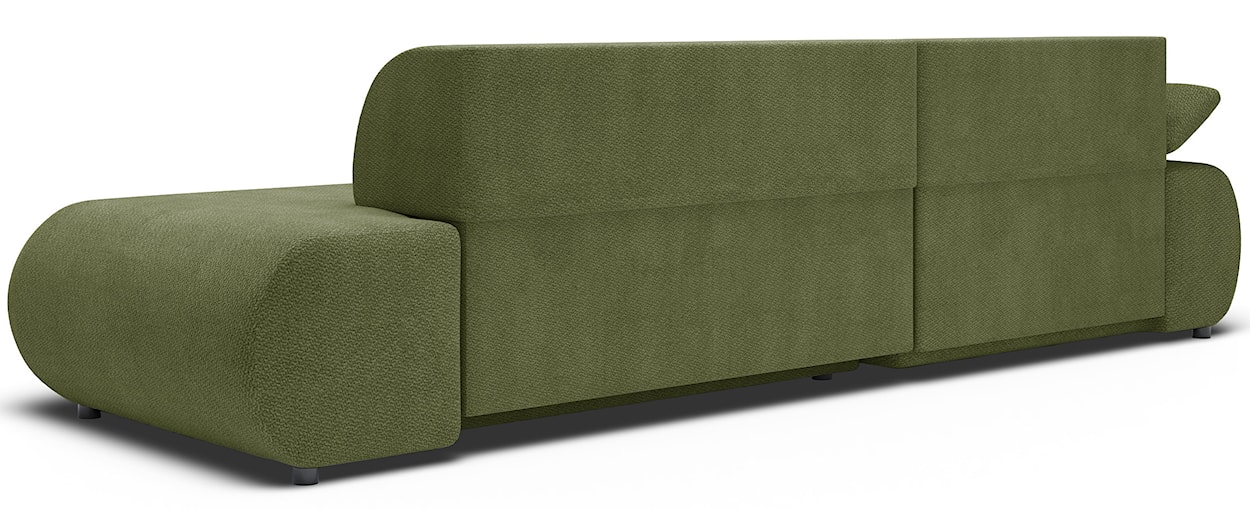 Narożnik z funkcją spania Armone L-kształtny lewostronny oliwkowy szenil  - zdjęcie 9