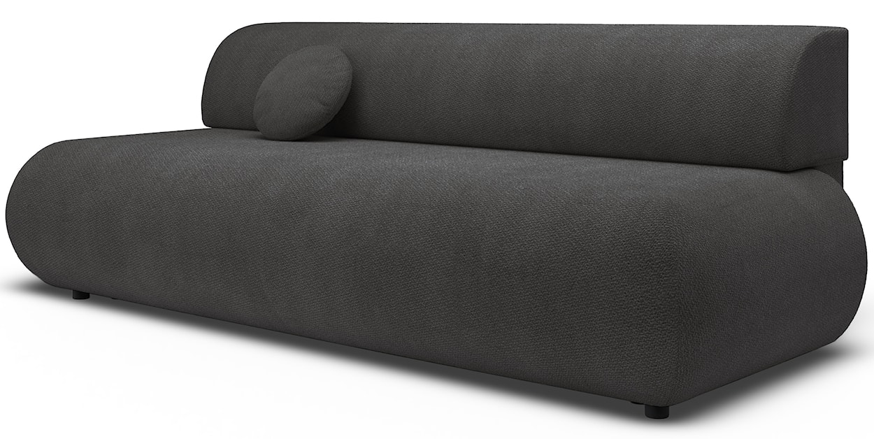 Kanapa rozkładana trzyosobowa Armone grafitowa szenil  - zdjęcie 6