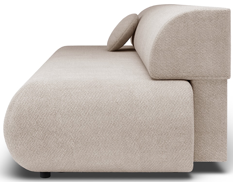 Kanapa rozkładana trzyosobowa Armone jasnobeżowa szenil  - zdjęcie 7