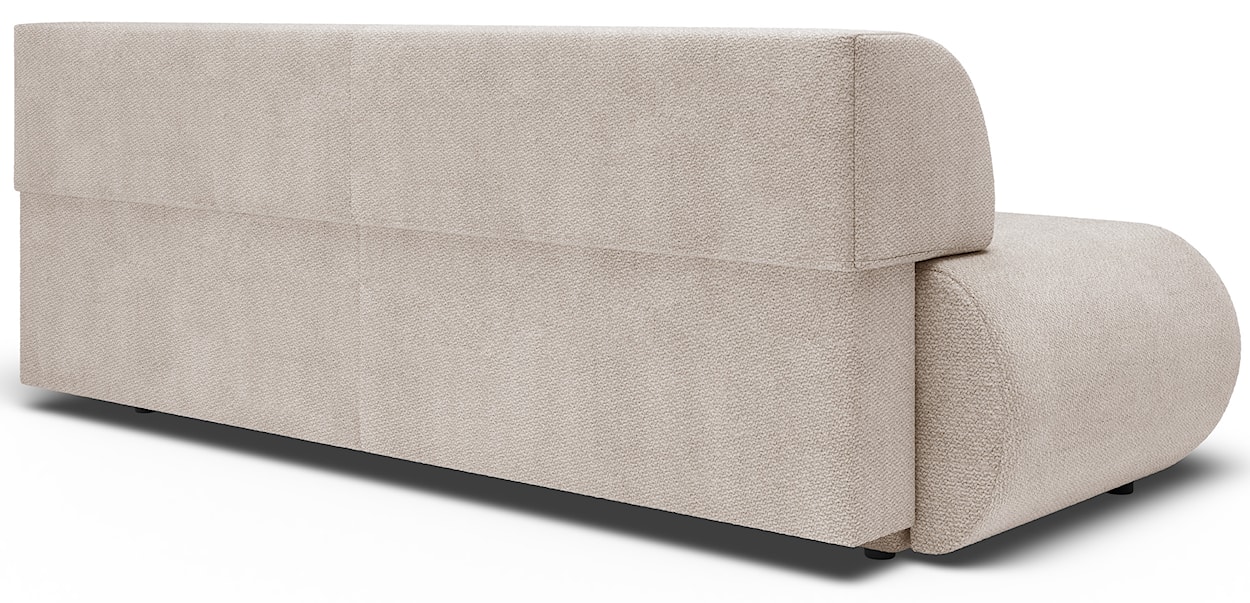 Kanapa rozkładana trzyosobowa Armone jasnobeżowa szenil  - zdjęcie 8