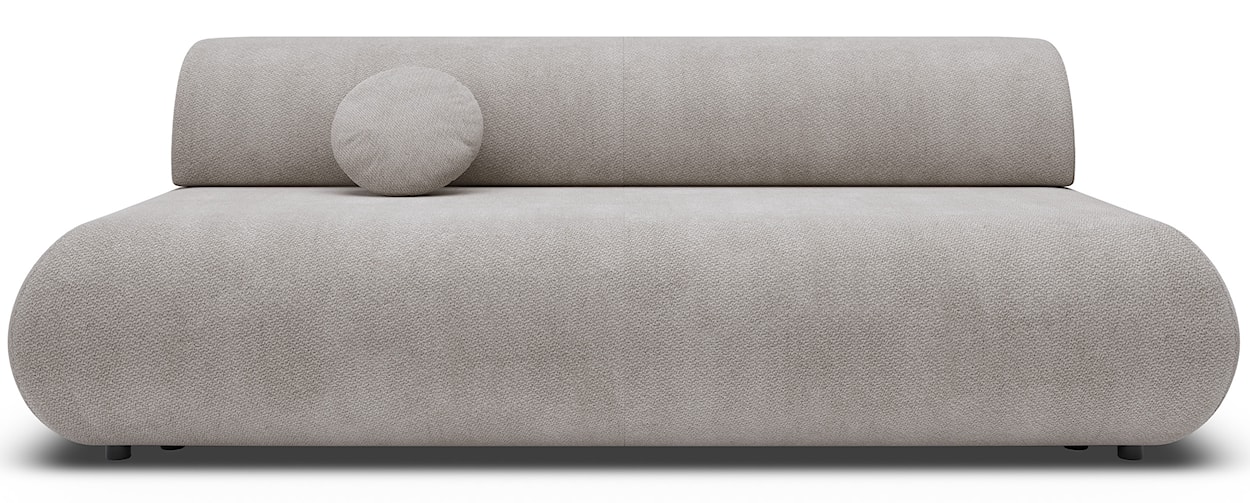 Kanapa rozkładana trzyosobowa Armone jasnoszara szenil 