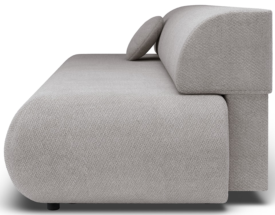 Kanapa rozkładana trzyosobowa Armone jasnoszara szenil  - zdjęcie 7