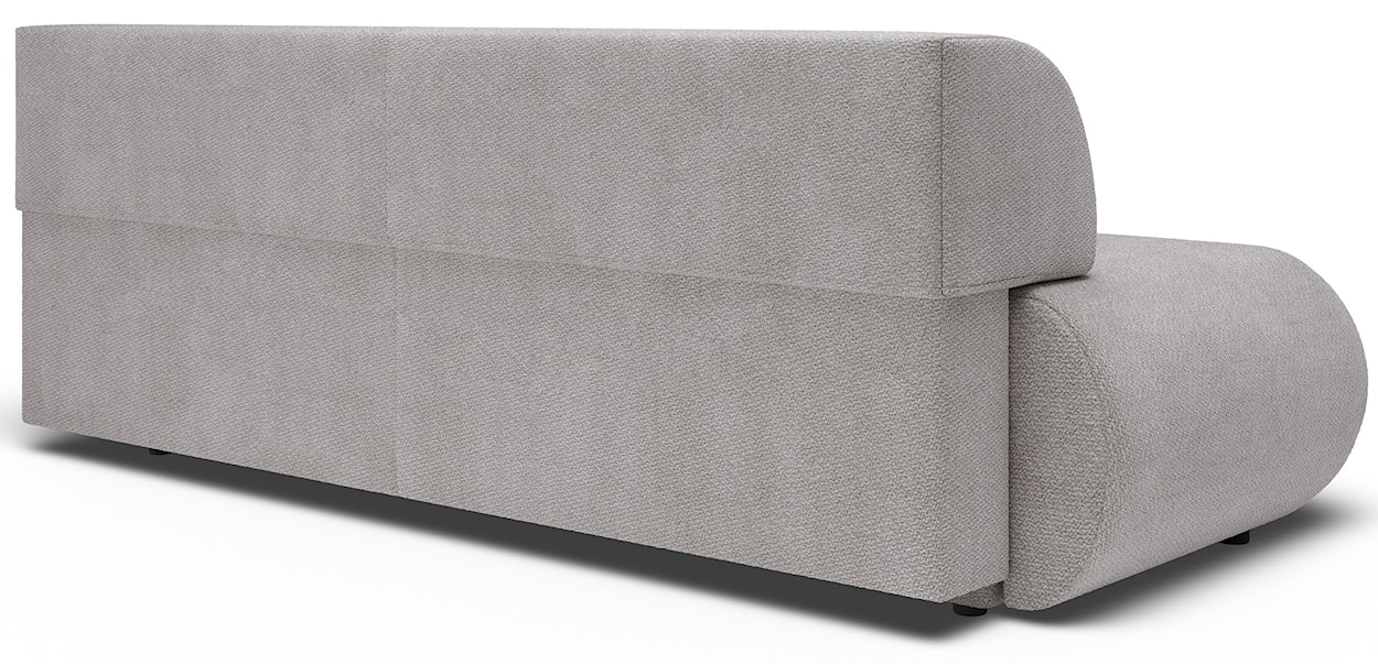 Kanapa rozkładana trzyosobowa Armone jasnoszara szenil  - zdjęcie 8