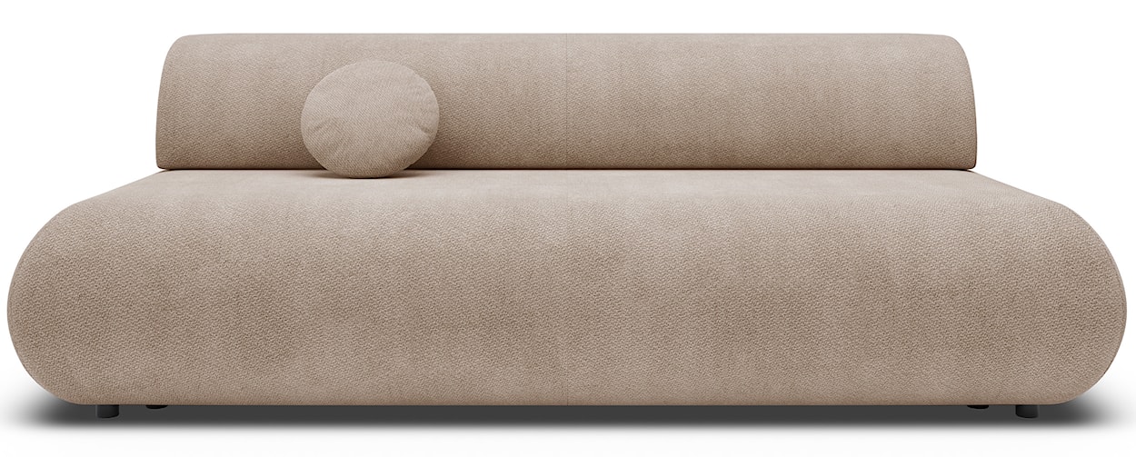 Kanapa rozkładana trzyosobowa Armone beżowa szenil 