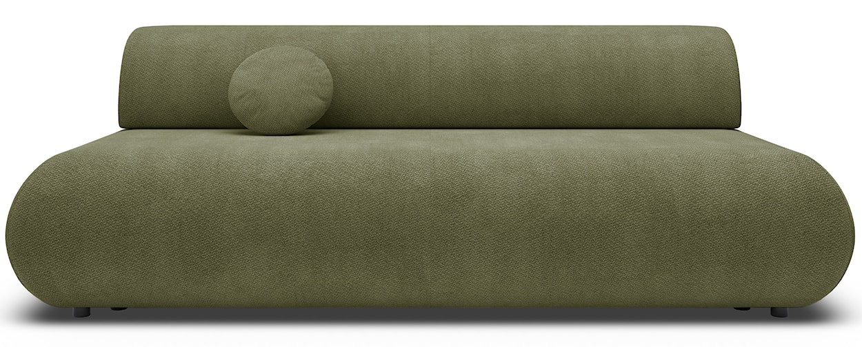 Kanapa rozkładana trzyosobowa Armone oliwkowa szenil 