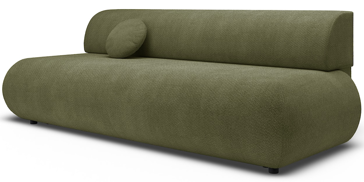 Kanapa rozkładana trzyosobowa Armone oliwkowa szenil  - zdjęcie 6