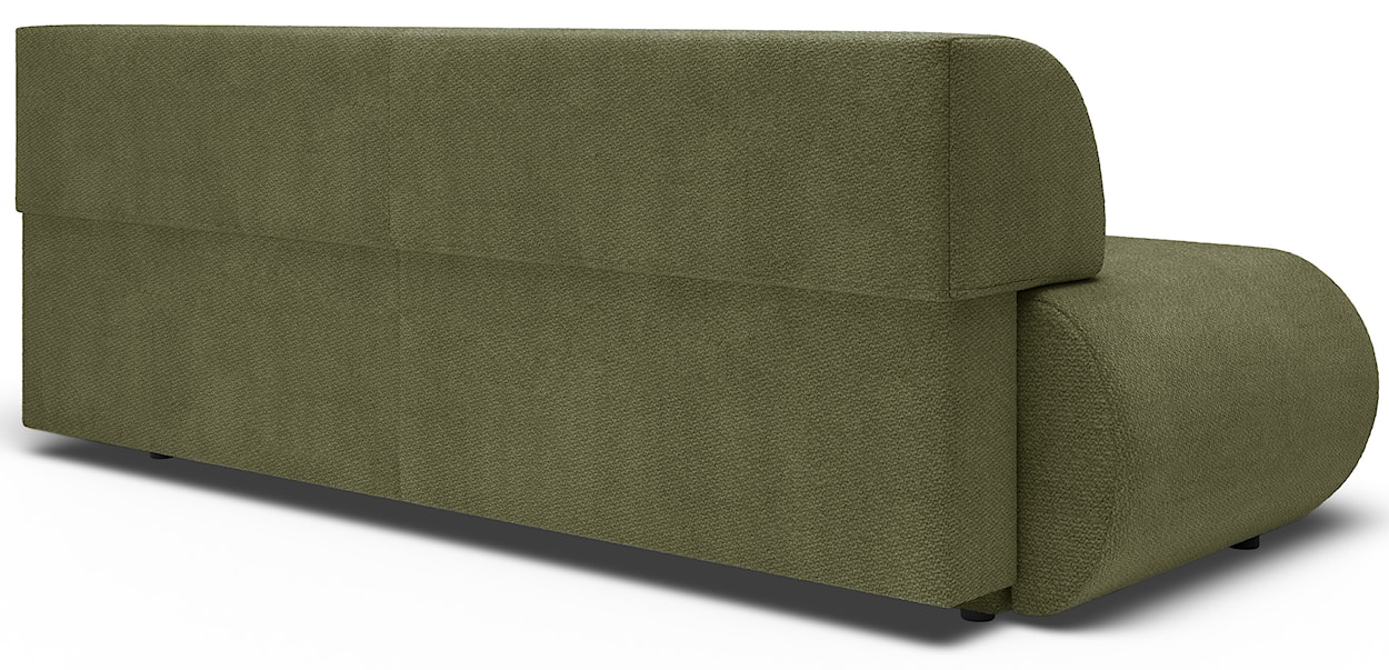 Kanapa rozkładana trzyosobowa Armone oliwkowa szenil  - zdjęcie 8