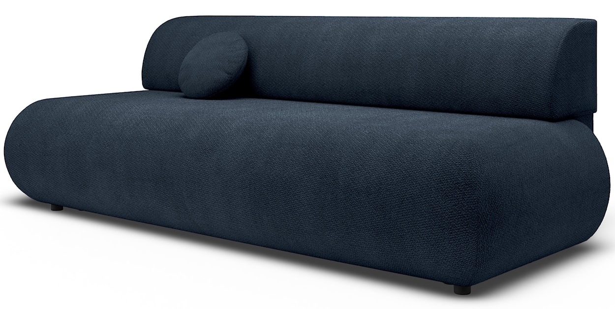 Kanapa rozkładana trzyosobowa Armone granatowa szenil  - zdjęcie 6