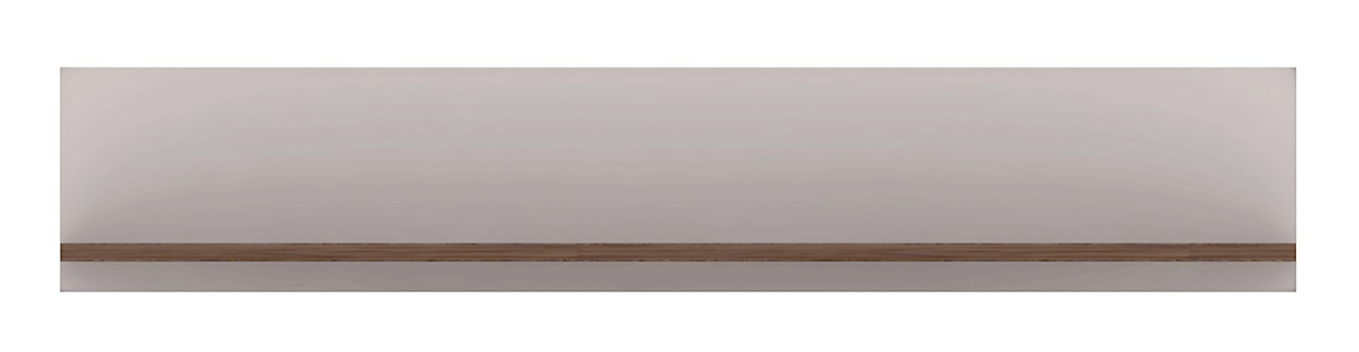 Półka wisząca Hormigos 110 cm Dąb Endgrain/ Biały Połysk  - zdjęcie 3