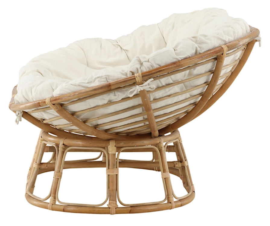 Sofa ogrodowa Alvity rattan naturalny brąz/kremowe poduszki  - zdjęcie 5