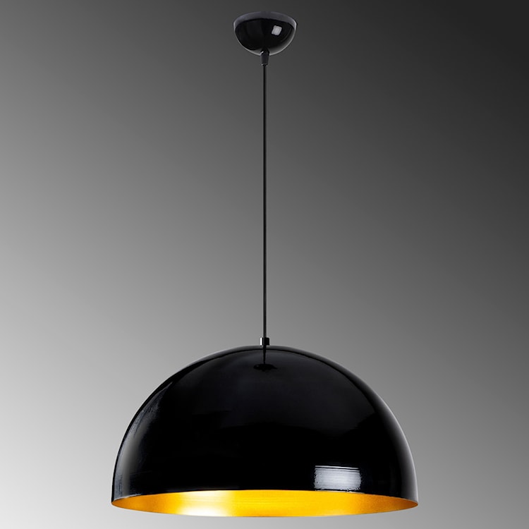 Lampa wisząca Theyro półokrągła średnica 50 cm czarna  - zdjęcie 4