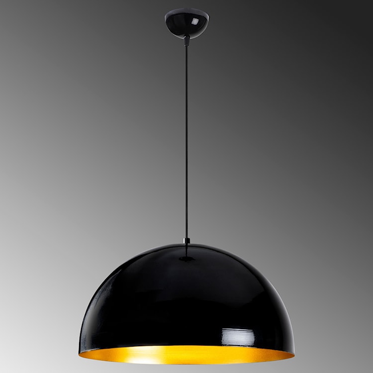 Lampa wisząca Theyro półokrągła średnica 50 cm czarna  - zdjęcie 4