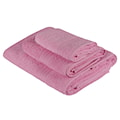 Zestaw trzech ręczników Bainrow różowy 