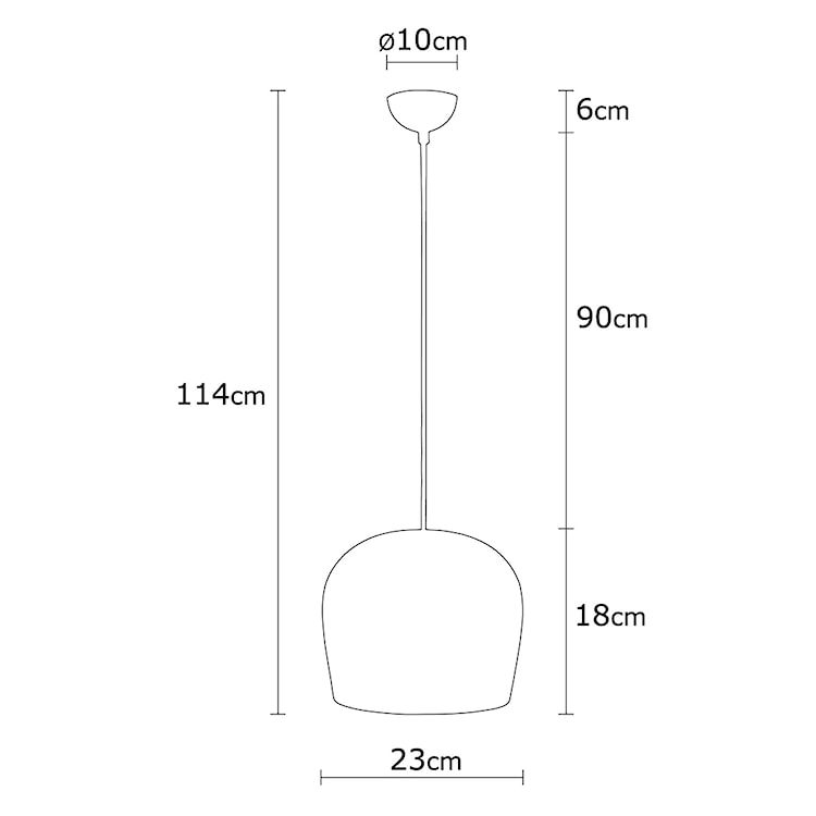 Lampa wisząca Staice średnica 23 cm czarna  - zdjęcie 5