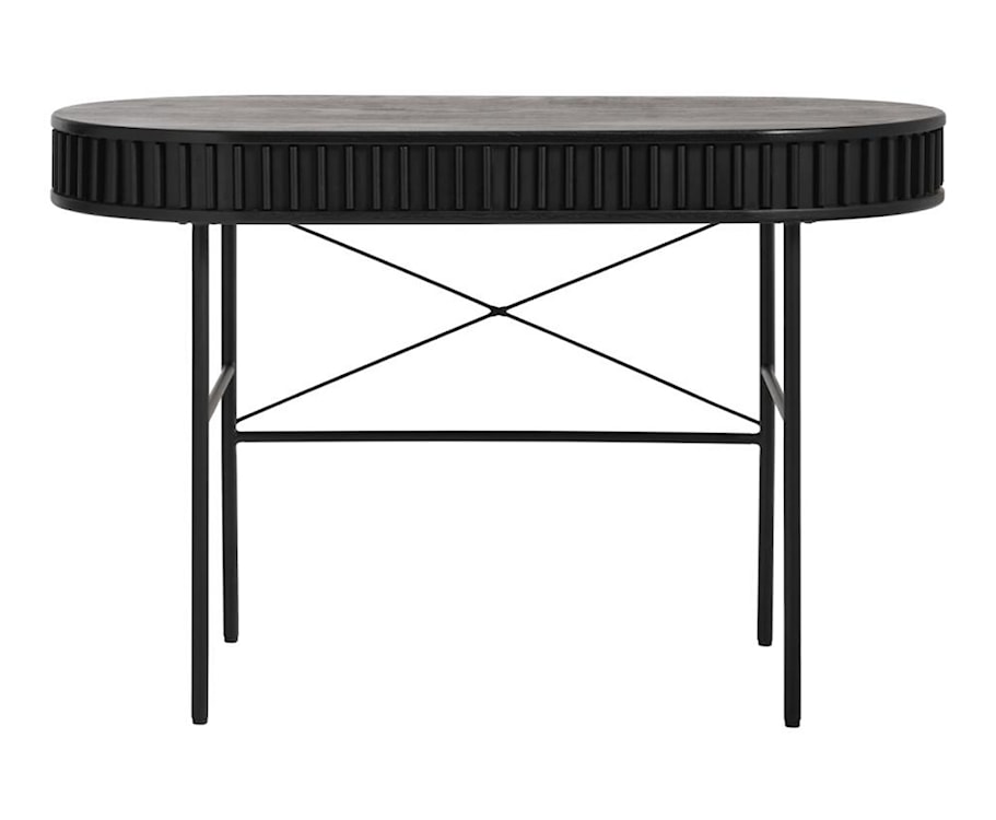 Biurko Ovitties 120x60 cm czarne lamele