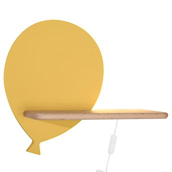 Kinkiet ścienny do pokoju dziecięcego Dreamie balon z przewodem żółty
