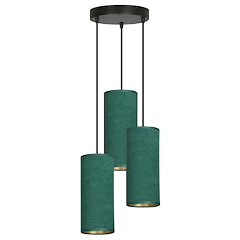 Lampa wisząca Bonett x3 asymetryczna średnica 35 cm zielona