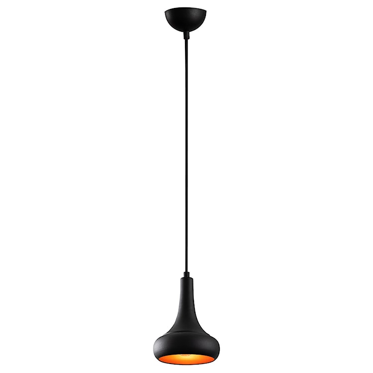 Lampa wisząca Staice nowoczesna średnica 16 cm czarna  - zdjęcie 2