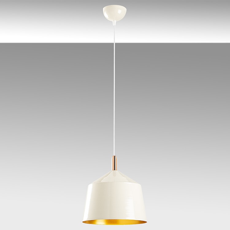 Lampa sufitowa Ardulace średnica 25 cm biała/złota  - zdjęcie 7