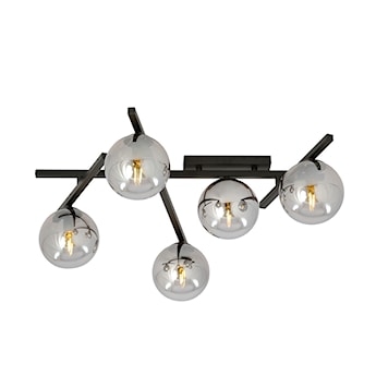 Lampa sufitowa Mohants x5 czarno-grafitowa