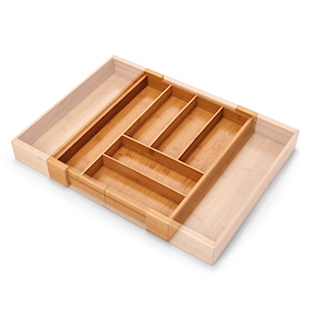 Organizer do szuflady Wondle regulowany z bambusa 35-58x43,6 cm