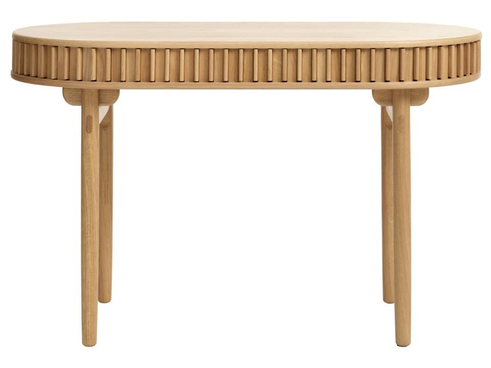 Biurko Yoffers 120x60 cm lamele dąb naturalny 