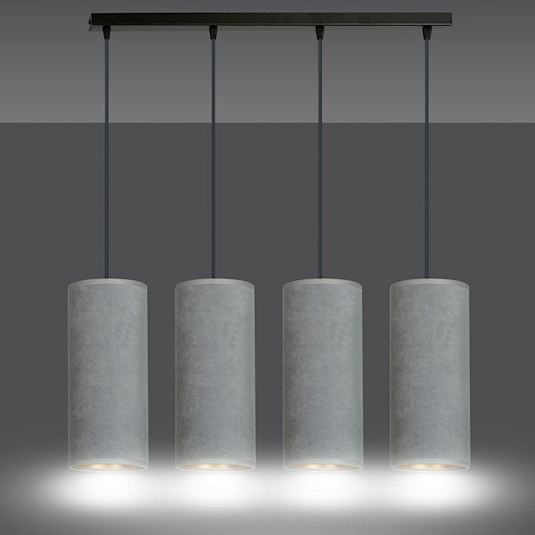 Lampa wisząca Bonett x4 65 cm szara  - zdjęcie 5