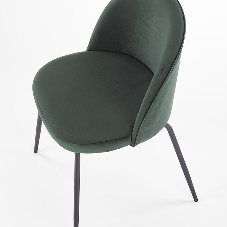 Krzesło tapicerowane Naiva butelkowa zieleń  - zdjęcie 2