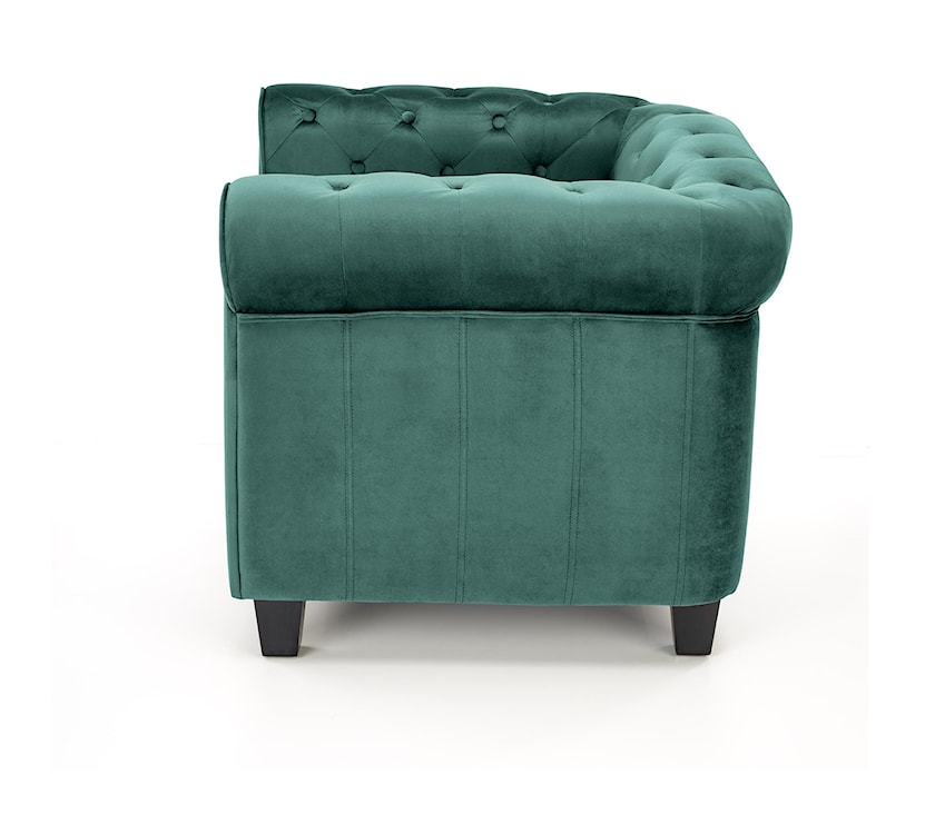 Fotel kubełkowy Visaus pikowany velvet zielony  - zdjęcie 4