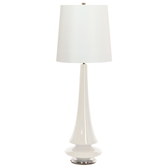 Lampa stołowa Sapine z porcelany biała