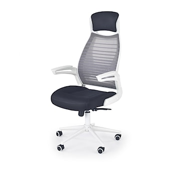 Fotel biurowy Flix biało-czarny