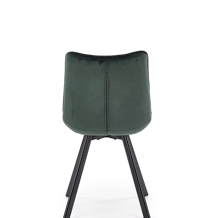 Krzesło tapicerowane Derisa ciemnozielone  - zdjęcie 10