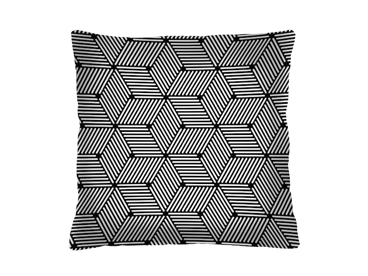 Poduszka dekoracyjna Diecca 40x40 cm w geometryczny wzór
